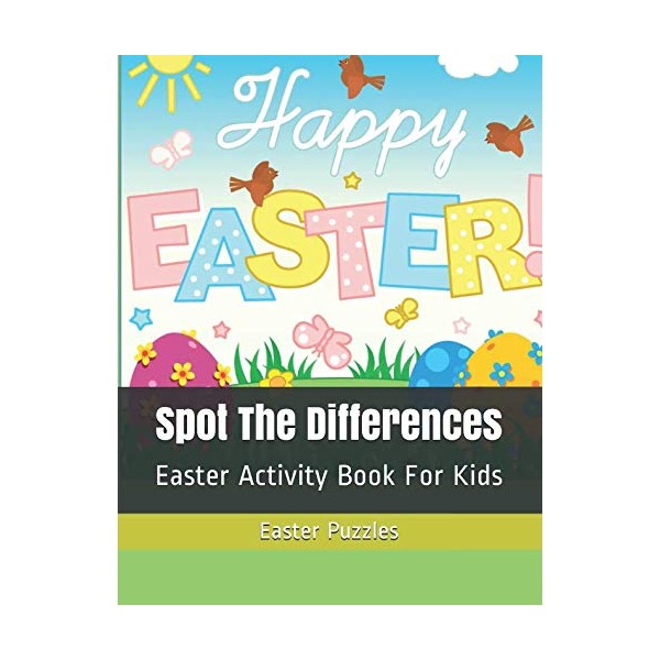 Spot The Differences: Easter Activity Book For Kids (Easter Basket