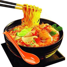 10Pcs Soup Spoon Ramen Noodle Soup Ladle Orange Soup Spoons Sturdy and Durable Asian Dinner Spoon Easy Clean Dishwasher Safe