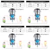 Larcele JSANKG-08 Momentary Metal Button with Light Indicator, DIY On/Off