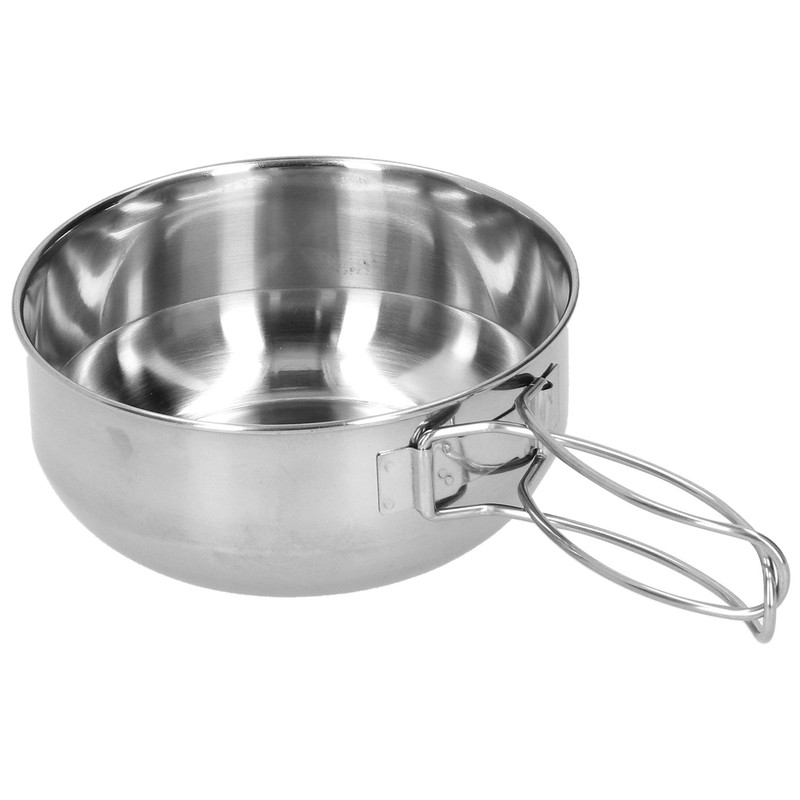 Outdoor Stainless Steel Cookware Set 5‑Piece Camping Portable Cooking Pots