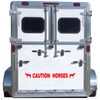 Avery Dennison Caution Horses Reflective Decal Safety Sticker American Quarter
