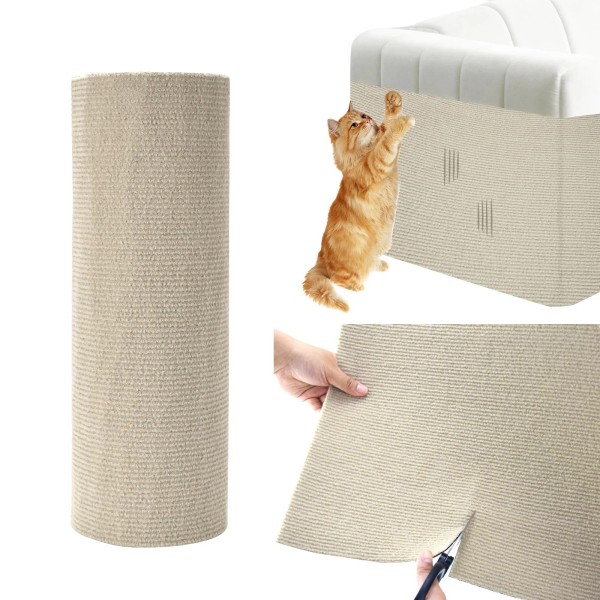 Hakypaky Cat Scratching Mat Cat Scratch Furniture Protector from Cats
