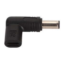 E Mark CHIP, 100W PD USB Type C to DC Adapter, 90 Degree Angled, and Efficient, Compact and Lightweight, Compatible, for Laptops and Other Devices