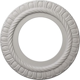 Ekena Millwork CM10CLUWF Claremont Ceiling Medallion, Hand-Painted Ultra Pure White