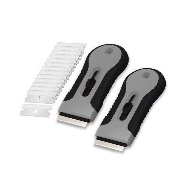 Bates- Razor Blade Scraper Tool Set, 2 Pack, Black &