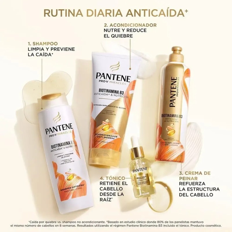 Pack Pantene Anti Caida Biotinamina Shampoo + Acondic