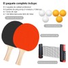 YOU ER MEI Red de Ping Pong, Raquetas y Pelotas