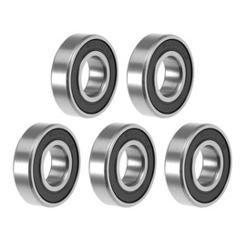 sourcing map 6800-2RS Deep Groove Ball Bearing 10 x 19 x 5mm Double Sealed ABEC-3 Bearings Pack of 5