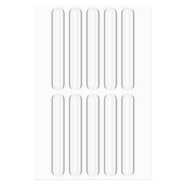 10Pcs Cabinet Bumpers, Transparent Cabinet Door Bumper Silencing Rubber Bumpers for Cabinet Door, Self Adhesive Door Bumper for Home Wall Doors Cabinet Refrigerator Toilet Covers Table Corners