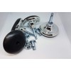 Just Accessories Chrome Furniture Bed Feet Leg Glides Castors and