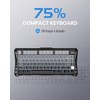 GravaStar Mercury K1 75% Wireless Mechanical Gaming Keyboard, Aluminum Alloy