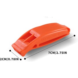 GZRYEJLEI 2pc orange Emergency Whistles with Lanyard, Safety Whistle Survival Shrill Loud with Adjustable Reflective Lanyard for Boating, Swimming, Water Survival, Hiking, Camping