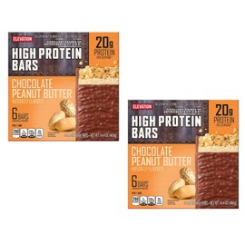 Millville Elevation Protein Bars Snack Endulgent Treat 1.4oz Bars 5g Protein (Chocolate Peanut Butter, 2 Pack (10 Bars))