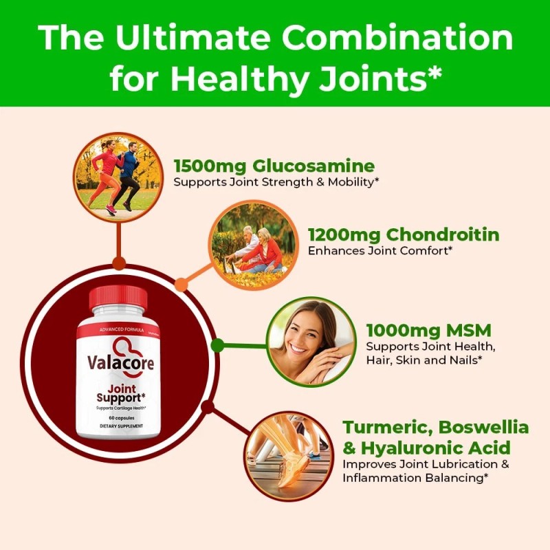 Valacore Joint Support Capsules , Max Strength Vala core Natural