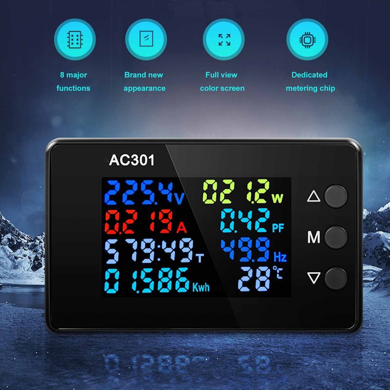 AC Voltmeter High Accuracy Digital Voltage Meter Electric Meter with