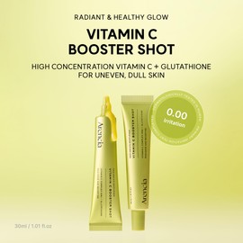 Arencia Vitamin C Booster Shot Serum mit Glutathion, Niacinamid und Vitamin E für strahlende Haut, 30 ml