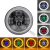 JESUO PAIR 7" inch Round LED Headlights High/Low Beam For