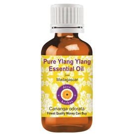 Deve Herbes Pure Ylang Ylang Essential Oil (Cananga odorata) Natural Therapeutic Grade Steam Distilled 5ml (0.16 oz)