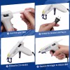 WORKPRO Mini Hot Glue Gun Kit 20pcs Hot Glue Stick
