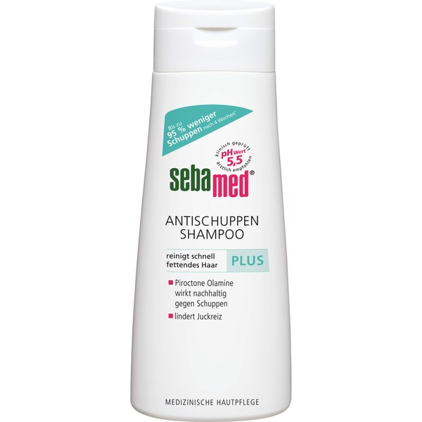 sebamed Antischuppen Shampoo Plus lindert Juckreiz, 200 ml Shampoo