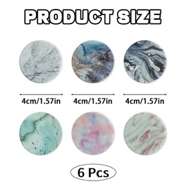 6 Pcs Phone Grip Holder with Stand, Starry Sky Design, Phone Finger Holder Grip & Kickstand, Accessories for Smartphones & Cases