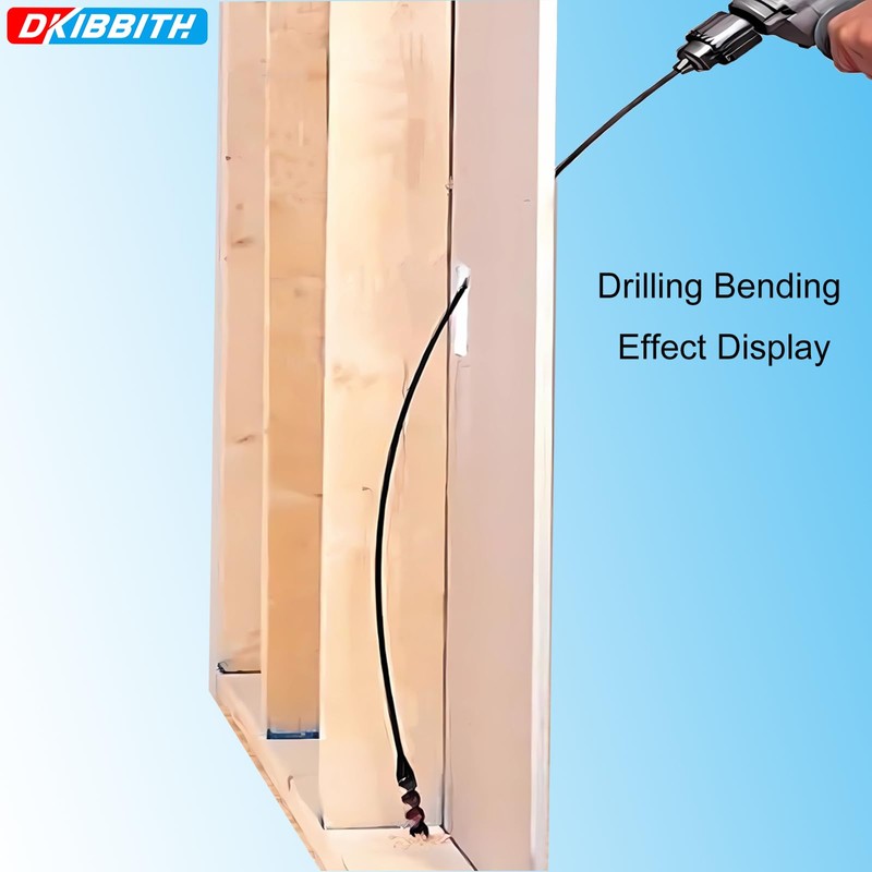 Flexible Installer Drill Bit for Pulling Wires Through Walls Ceilings
