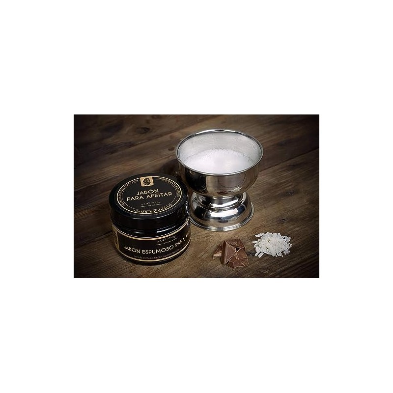 Jabón Espumoso para rasurar barba o bigote con ingredientes naturales