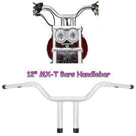 motor_dream2024 12" inch MX-T Bars Handlebar For Harley Super Glide Sportster Dyna Low Rider