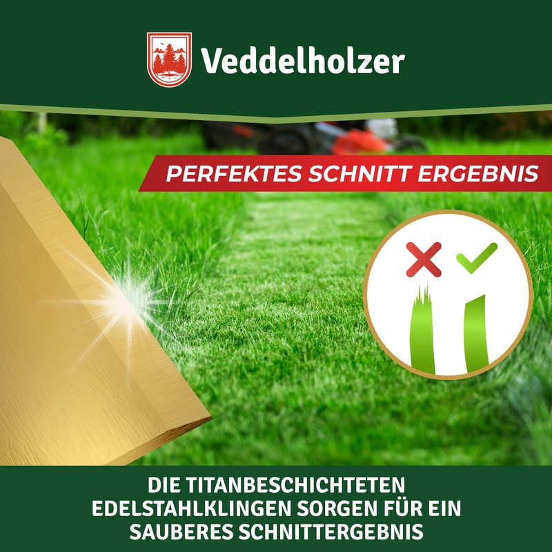 Veddelholzer 30 Durable Robotic Lawnmower Blades Made of Stainless Steel