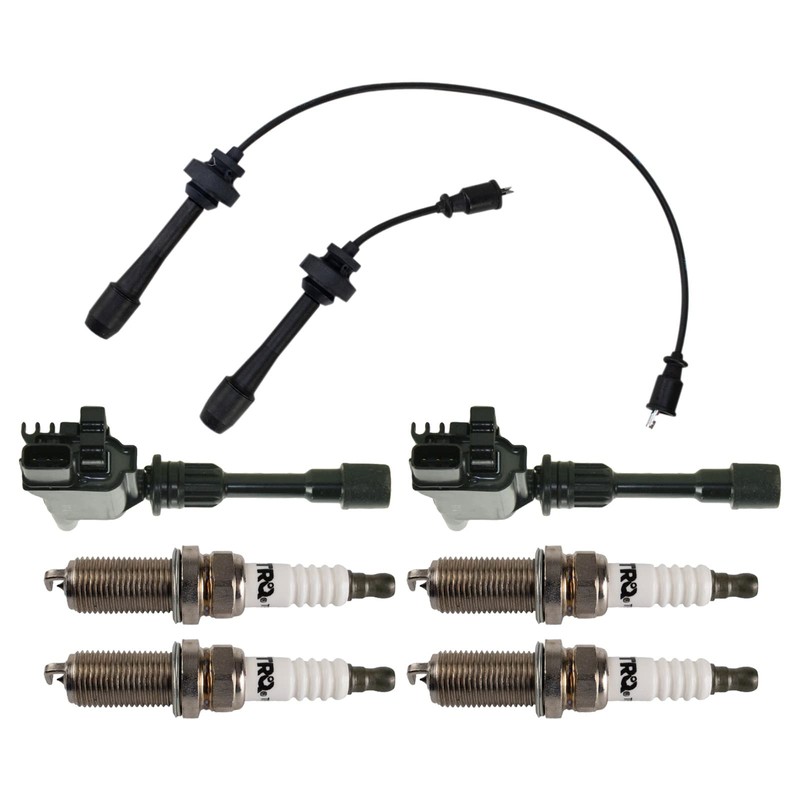 TRQ Ignition Coil and Spark Plug Kit 7 Piece Iridium