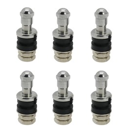 Lssapr 6 Pcs High Pressure 502 Flush Mount Bolt in Metal/Chrome Tire Valve Stems for Normal Valve Stem Hole of 0.453 Inch, B-GCH69