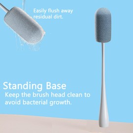 Evohyah Bottle Brush Small Straw Cleaner Brush Bottle Cleaning Brushes 9 Inch Nylon Bristles and Stainless Steel Handle Straw Brush Set Cleaner for Narrow Neck Bottles Cups