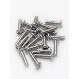 Unbranded Stainless Steel 3x12mm Button Head Machine Screws (20) Traxxas 2578 HEX 4-TEC
