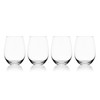 Mikasa Lana Stemless Wine Glasses, Set of 4, 18 Ounce,