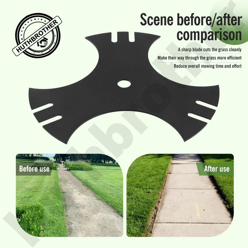 9" X 5/8" Center Hole 781-0748-0637 3-Side Edger Star Blade,