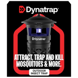 DynaTrap DT1130SR Mosquito & Flying Insect Trap - Outdoor/Indoor, Fly Catcher, Plug-in Bug Catcher/Bug Light, 1/2 Acre Coverage, Black