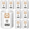 9 Pack 23743 VF3502 Vacuum Bags Compatible with Ridgid 12-16