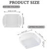 4Pcs Outdoor Folding Plates,Collapsible Plate,Portable Lightweight Multi-Purpose Combo Set,Food Grade