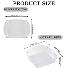 4Pcs Outdoor Folding Plates,Collapsible Plate,Portable Lightweight Multi-Purpose Combo Set,Food Grade Material for Outdoor Activities, Hiking, Picnics, and Family Gatherings (Plate)