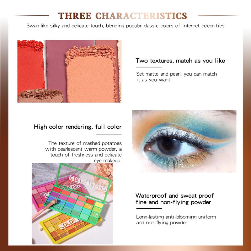 Eyeshadow, 24 Colours, Eyeshadow Palette, Matte Shimmer, Eyeshadow Nude Tones,