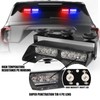 WINECO 2 in1 Dash Emergency Strobe Lights Interior Windshield Red
