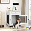 DWVO Dog Kennel Furniture with Dual USB Charger, Dog Crate