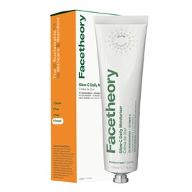 facetheory Glow-C Daily Face Moisturiser SPF 30 (Unscented) - Lightweight Moisturiser for All Skin Types - Dual-Action Vitamin C, Niacinamide Face Cream, Hydrating Moisturiser for Smooth Skin (50 ml)