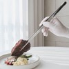 1+1 Stainless Steel Meat Tongs Kitchen Pasta Cooking Tweezers Triangle