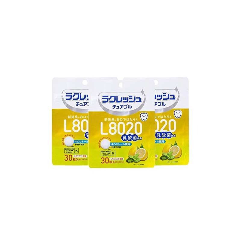 L8020 Lactobacillus Lactobacillus Lacquere, Chewable, Lemon Mint Flavor, 30 Tablets
