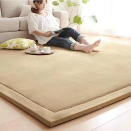 Loartee Nursery Rug Coral Velvet Crawling Rugs Mat Area Rugs Play Crawling Mat(6.0'x ...