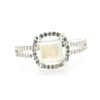 Natural Rainbow Moonstone 925 Solid Sterling Silver Engagement Ring Size