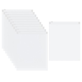 sourcing map 100pcs Frosted Zipper Plastic Bags for Clothing, 20x25cm Reclosable Zip Poly Shipping Bags for Clothes, Bags, Art Prints, Brochure, Document Packaging, 5.51 Mil