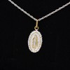 Collar con Medalla de la Virgen de Guadalupe en Plata