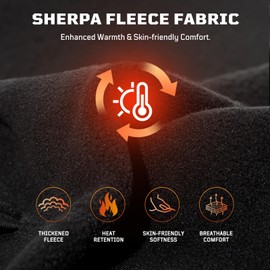 1TG Tactical Winter Balaclava, Ski Mask Warm Face Mask Thermal Windproof Face Cover for Cold Weather Winter Skiing Snowboarding Motorcycling Ice Fishing Men Women, Black, XL